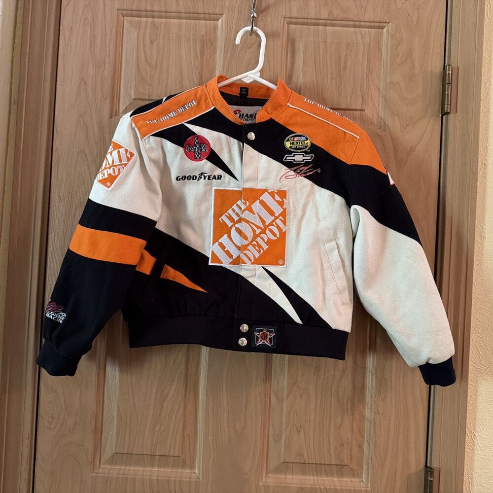 JH Design NASCAR Joe Gibbs Racing Tony Stewart Jacket Youth XL Orange Black. GUC